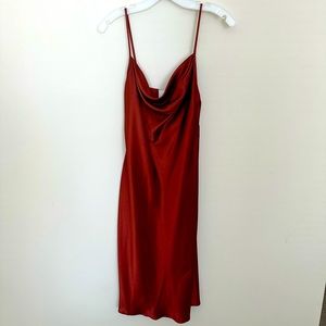 David’s Bridal DB Cinnamon Bridesmaids Slip Dress